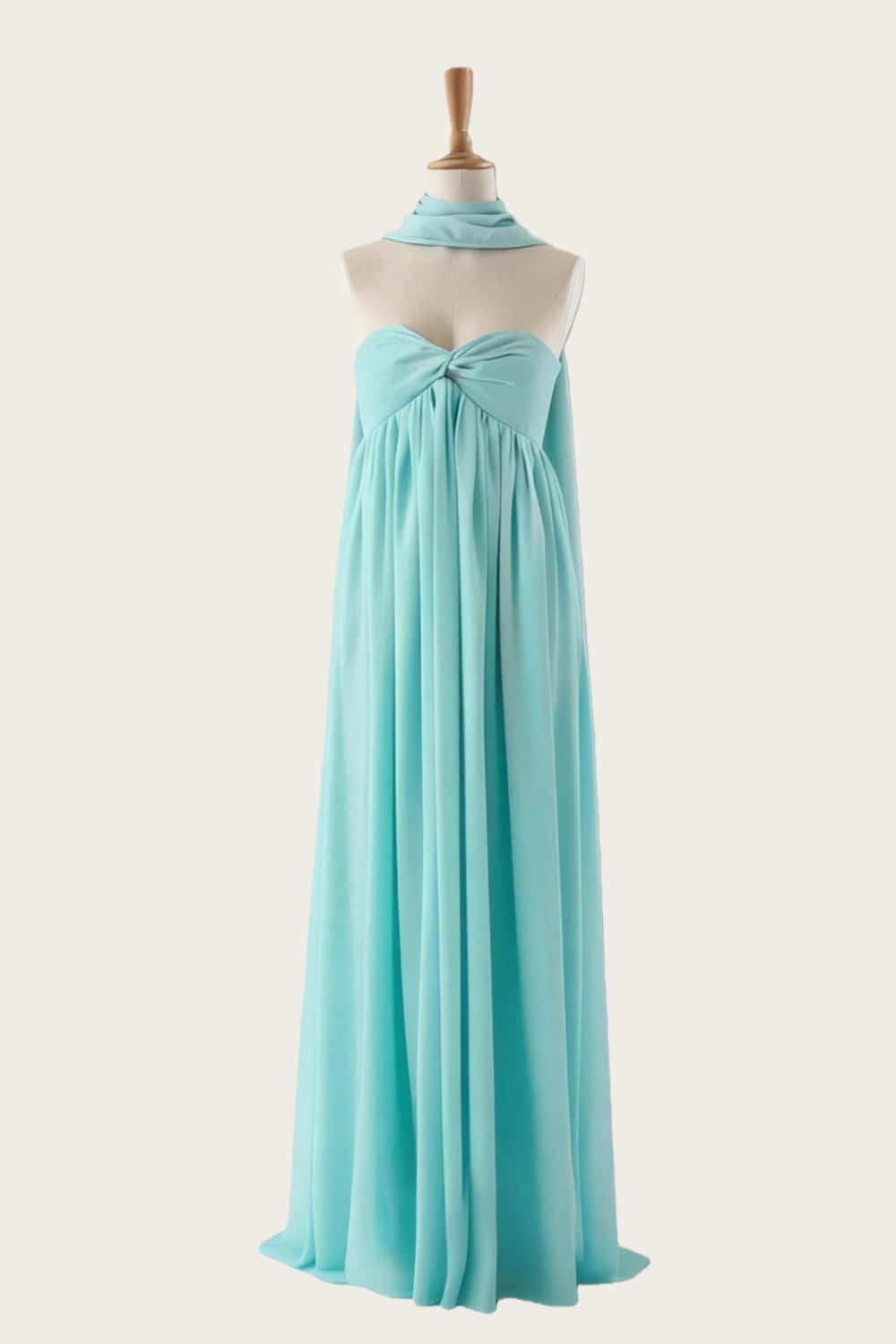 Tiffany BLUE Corset Rutched Slit Long Prom Dress